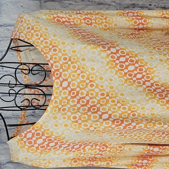 CHICO'S Dreamy Drops Back Detail Malibu Punch Top‎ Large - Picture 2 of 8